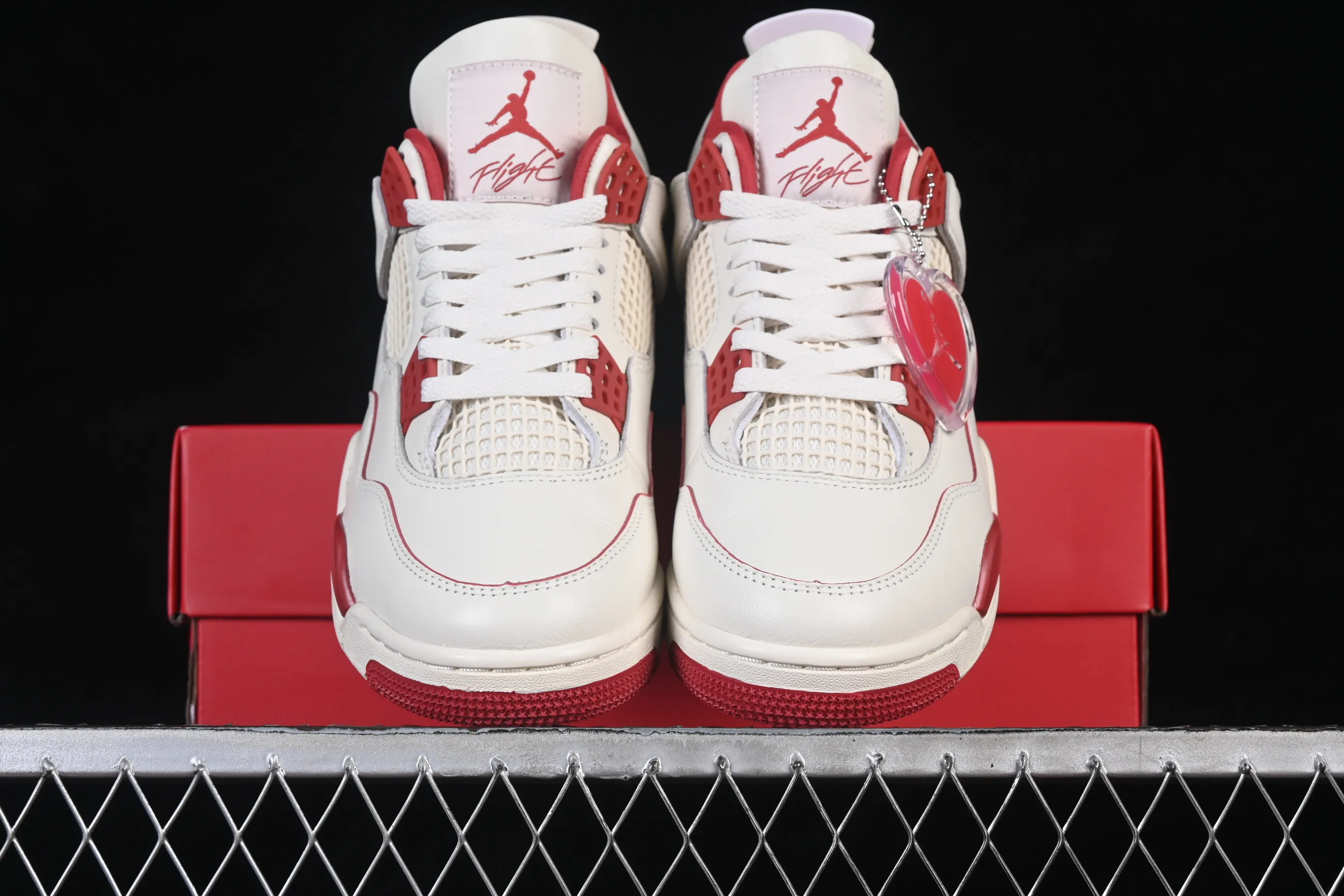 All categories Air Jordan Jordan series basketball shoes Air Jordan 4 TK version Air Jordan 4 Retro "Valentine's Day" AJ4 Joe 4 Red Valentine's Day HV0823-108